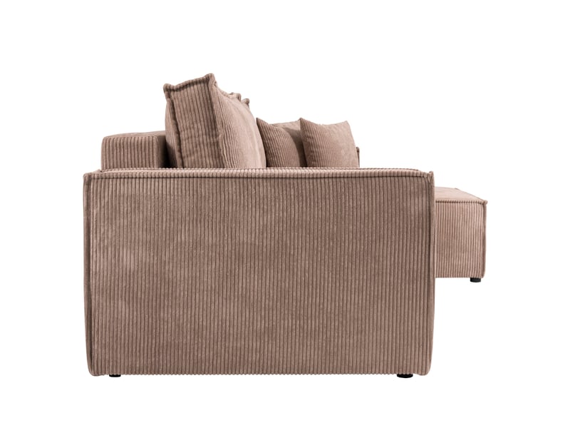 Canapé d'angle convertible cord jimmy cuivre  - Conforama D