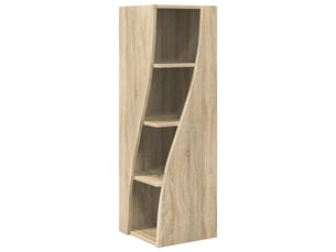 Meuble d'angle, meuble de rangement salon 32x32x102cm bois d'ingénierie chêne sonoma