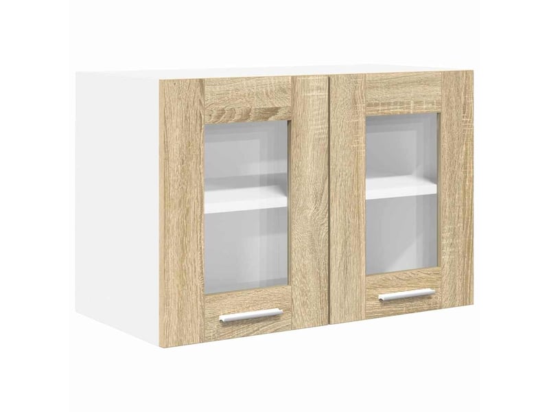 Meuble de rangement, armoire suspendue 2 pcs chêne sonoma bois d'ingénierie shl1210 - Conforama E