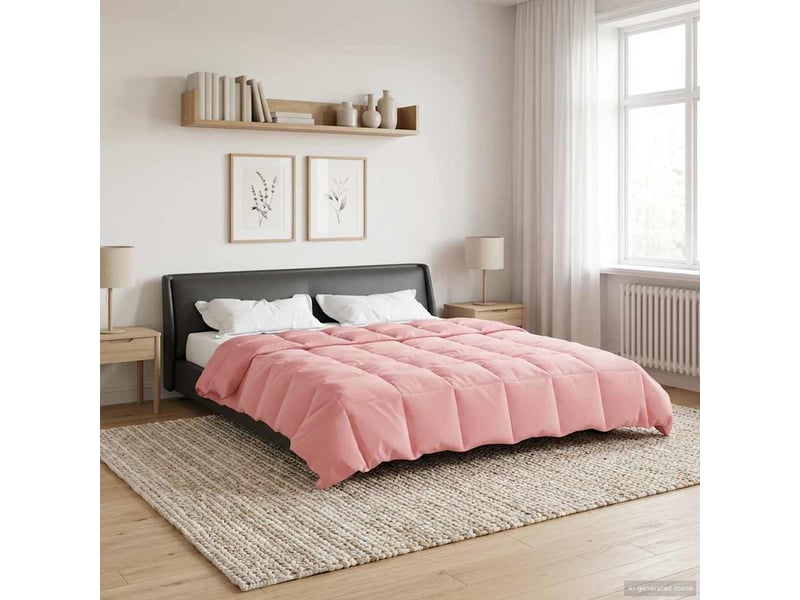  Duvet - couette complet toute l'année 200 x 220 cm 4 saisons rose  - Conforama B