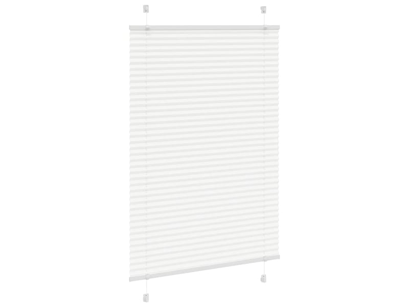  Store plissé, store de fenêtre blanc 85x100 cm largeur du tissu 84,4 cm polyester cf46764  - Conforama C