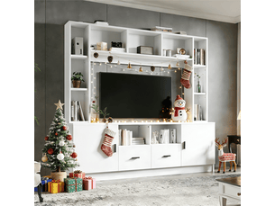 Meuble tv coloris blanc  <strong></strong>  <strong></strong>