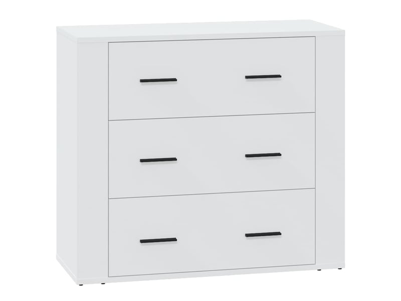  Buffet - bahut - meuble de rangement blanc 80x33x70 cm bois d'ingénierie  - Conforama A