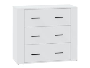 Buffet - bahut - meuble de rangement blanc 80x33x70 cm bois d'ingénierie