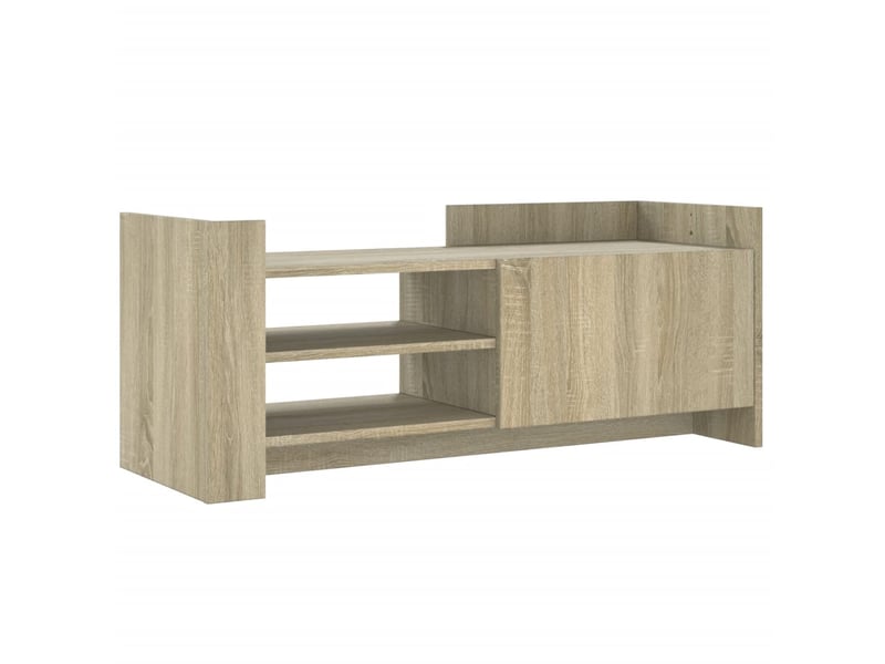  Meuble tv - banc tv - meuble de rangement chêne sonoma 100x35x40 cm bois d'ingénierie  - Conforama A