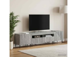 Meuble tv coloris gris 98 cm <strong></strong> <strong></strong>
