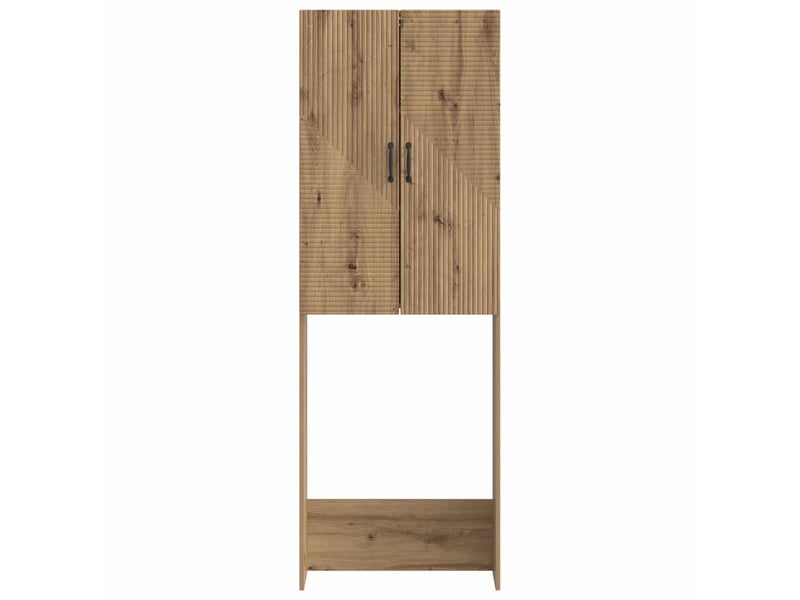 Armoire de toilette, meuble de toilette haarlem chêne artisanal 66x25.5x190 cm - Conforama E
