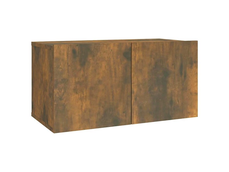  Ensemble de meubles tv 2 pcs chêne fumé bois d'ingénierie shl19008  - Conforama E