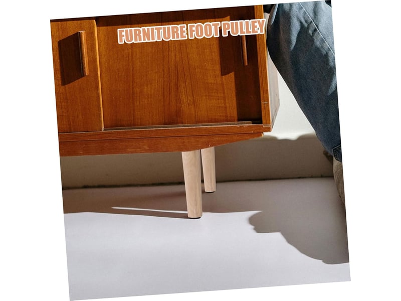 4pièces bois pour meubles remplacement pour canapé table basse commode lit support solide bois massif pour usage quotidien hauteur  - Conforama E