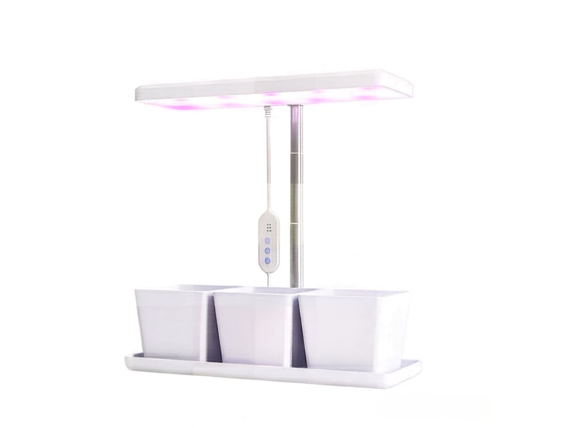  Lampe horticole led 10 w spectre complet avec 3 bacs de culture inclus  - Conforama A