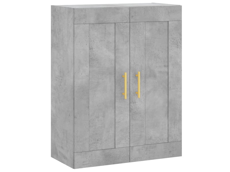  Armoire murale gris béton 69,5x34x90 cm bois d'ingénierie  - Conforama A