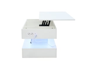 Table basse coloris blanc <strong></strong> <strong></strong>