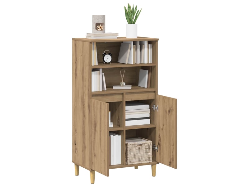  Buffet - haut armoire chêne artisanal 60 x 36 x 110 cm bois d'ingénierie  - Conforama C