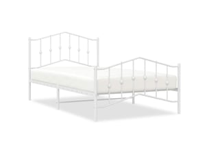 Lit simple 100x200 cm    coloris blanc