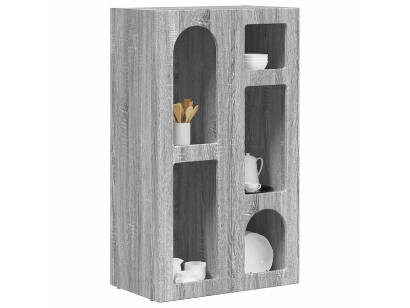  Buffet - bahut - meuble de rangement elst gris sonoma 59 x 35 x 100,5 cm bois d'ingénierie  - Conforama C