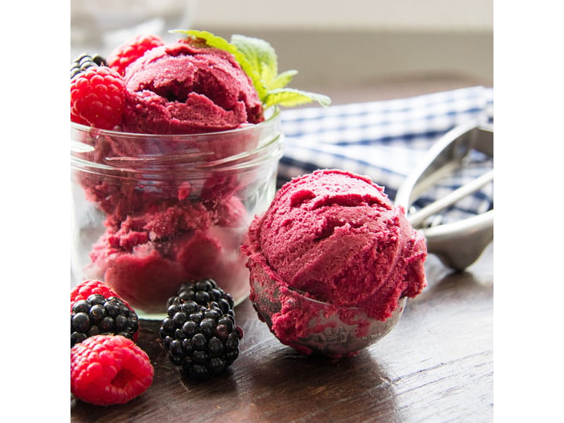  Cuillère à glace en acier inoxydable, cuillère à fruits et sorbets en acier inoxydable, à levier, ∅ 50 mm, glace, argent  - Conforama E