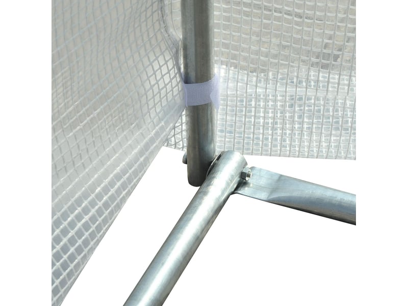  Serre de jardin 595x300x200 cm résistante aux intempéries plastique blanc  - Conforama C