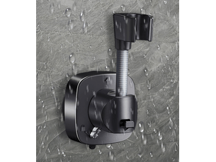 Support de pommeau de douche rotatif 360° à ventouse - universel, réglable, installation facile et rapide