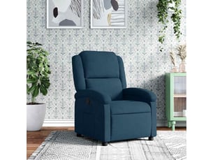 Fauteuil fixe   Velours bleu
