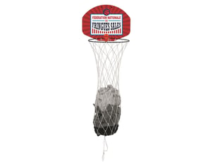 Panier à linge basketball 40cm rouge