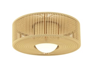 Plafonnier de style bohème, suspendu avec douille led g9, abat-jour rond en corde de chanvre