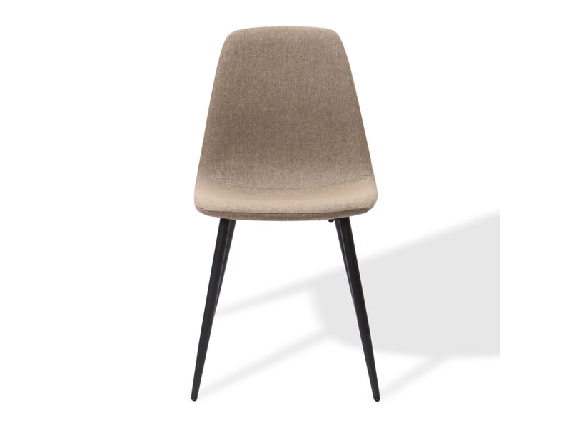 Chaises de salle à manger minimalistes – set de 2 – tissu et métal, kaki foncé – design épuré pour intérieur moderne - Conforama E