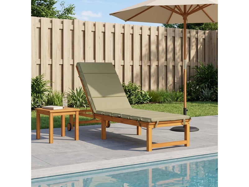  Coussin de transat, coussin pour bain de soleil gemert 100 % polyester vert clair cf56219  - Conforama B