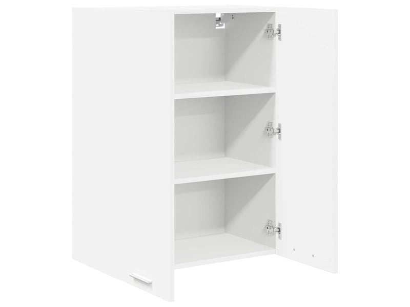 Meuble de rangement cuisine, armoire suspendue blanc 60x31x80cm bois d'ingénierie shl4836 - Conforama E