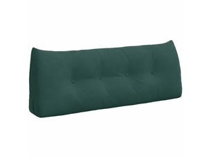 Coussin de dos, coussin de dossier vert foncé 120 x 24 x 50 cm velours cf55075