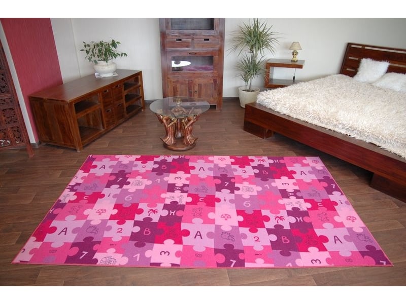  Tapis enfant puzzles violet 200x300 cm  - Conforama B