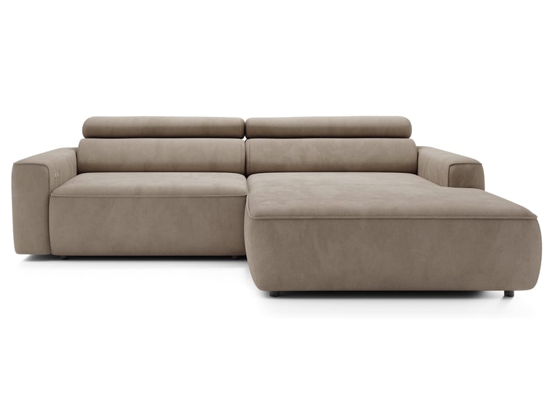Selsey fando - canapé d'angle - 252 cm - velours beige Fando - Conforama A