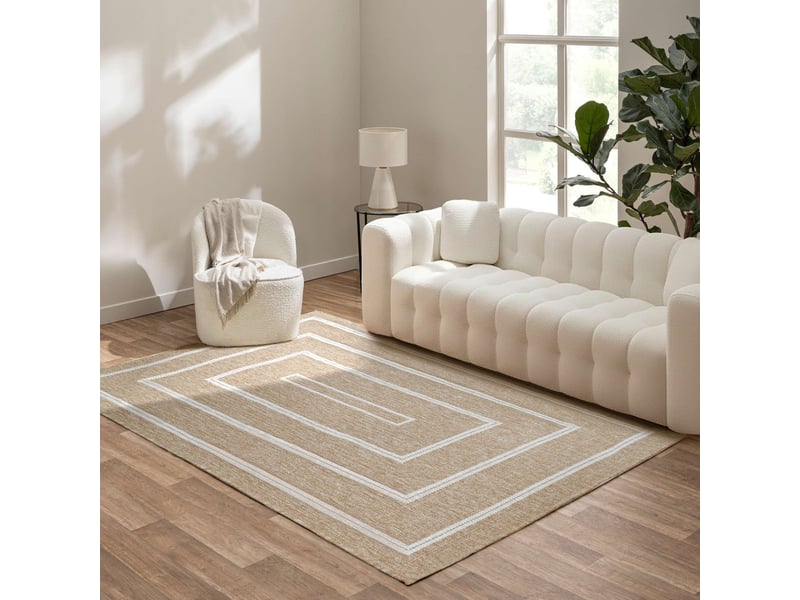  Tapis tissé plat belize 160x230cm naturel  - Conforama D