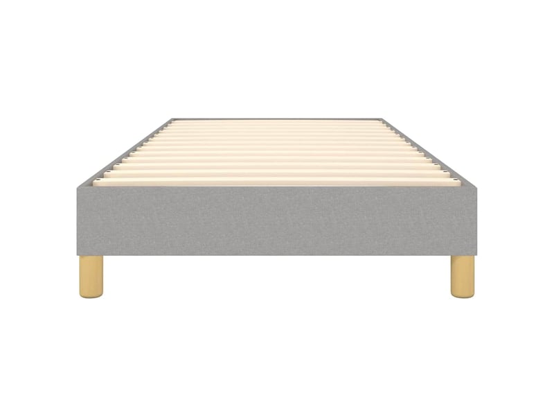  Lit simple- lit adulte -  cadre de lit à lattes gris clair 80x200 cm tissu  - Conforama D