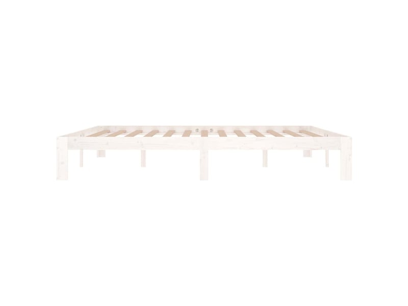  Lit double- lit adulte -  cadre de lit sans matelas blanc 180x200 cm  - Conforama D