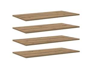 Étagère à livres, étagère de rangement 3 niveaux 4 pc 80 x 40 x 1,5 cm marron shl374