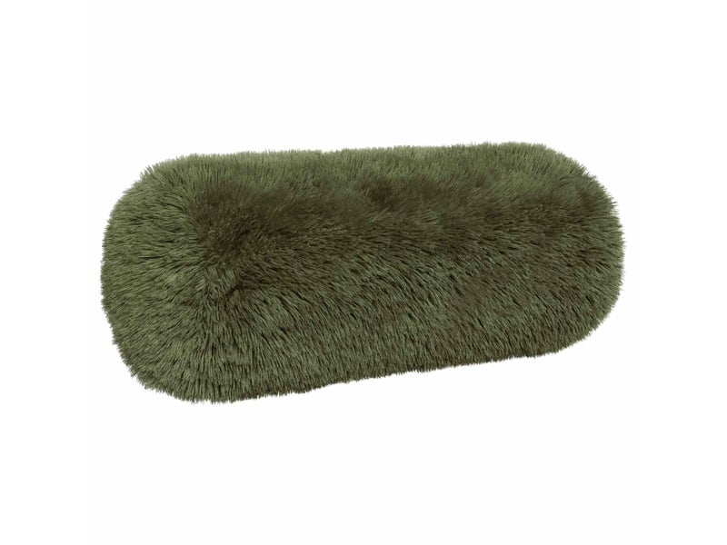 Lot de 2 coussins avec oreiller, coussins décoratifs heerlen vert fleece pv cf50625 - Conforama C