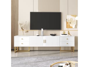 Meuble tv coloris blanc  SOGEU  