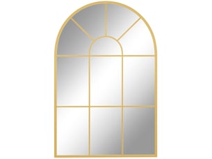 Miroir forme atypique 0 suspendre coloris doré <strong>FLORAGRACE</strong> <strong></strong> - 91 cm x 60 cm