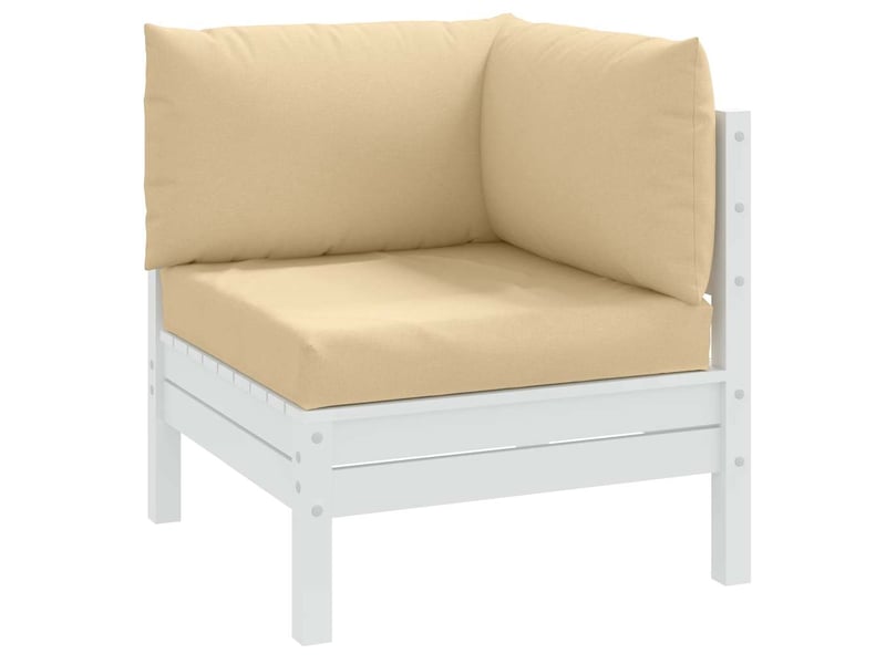  Lot de 3 coussins de palette, coussins de canapé beige mélangé tissu cf59654  - Conforama B
