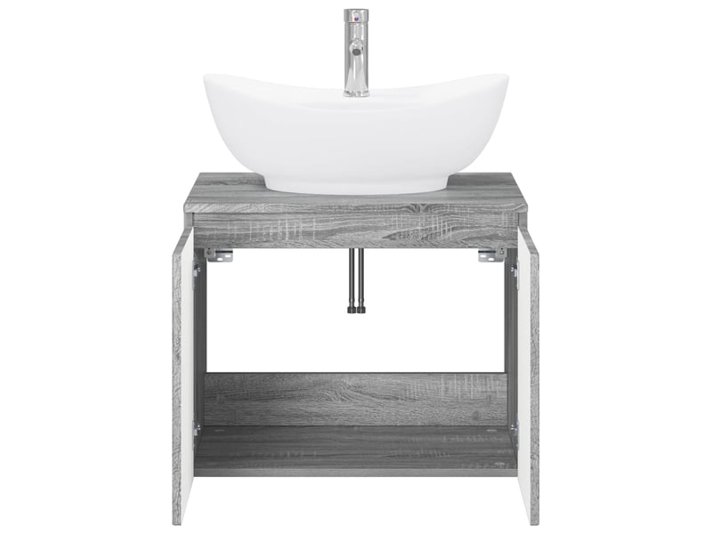 Ensemble de mobilier de salle de bain sonoma gris cf64707 - Conforama C