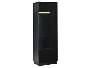 Vitrine coloris noir <strong>MAISENTIEL</strong> <strong></strong> - 60 cmx180 cm