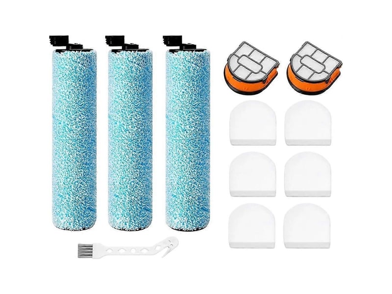  Aw261 replacement roller filter kit for hydrovac messmaster wet dry vacuums, 3 brush rollers, filters &amp; tool  - Conforama A