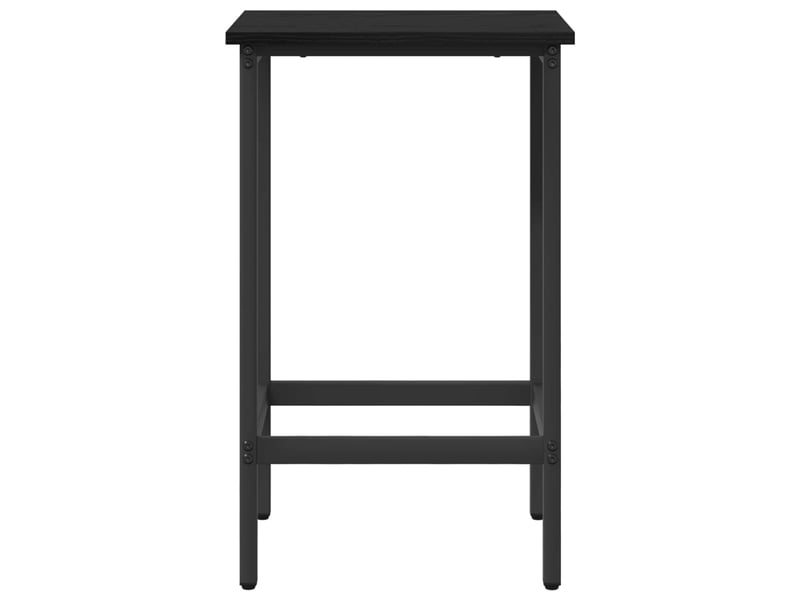  Lot de 2 tabouret de bar, chaise de bar chêne noir 40x32x74 cm shl36625  - Conforama C