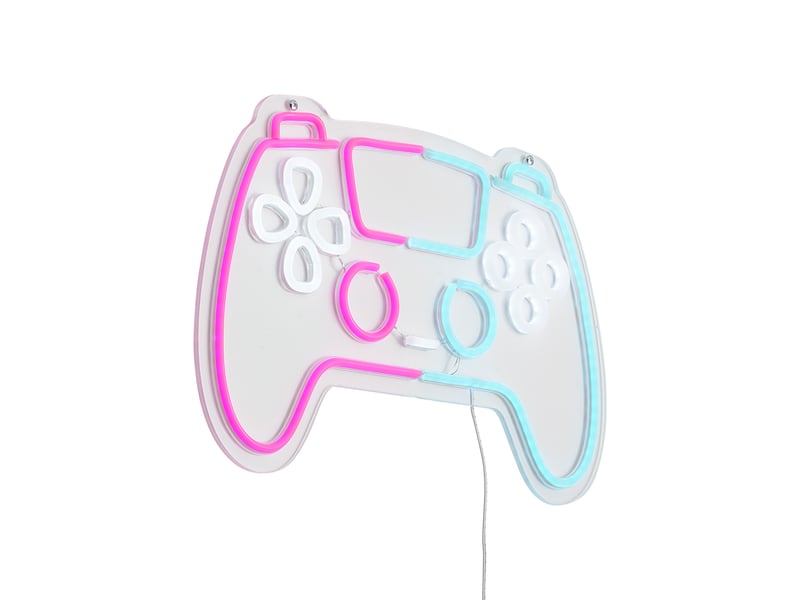  Applique murale néon rose et bleue avec led - controller  - Conforama A