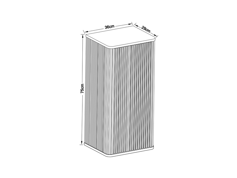  Meuble de salle de bains suspendu façade rainurée mdf blanc 36x29x75 cm W3416P486445 - Conforama C