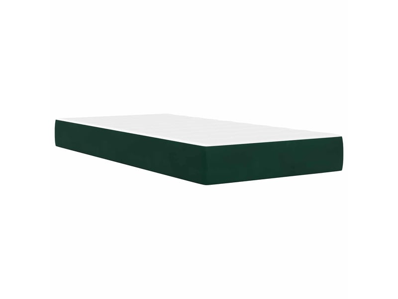 Lit simple- lit adulte - cadre de lit avec tête de lit vert foncé 100 x 200 cm velours - Conforama D