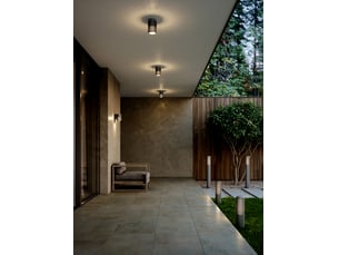 Applique murale extérieur adapté aux zones côtières, aludra simple en aluminium anthracite, ip54, nordlux