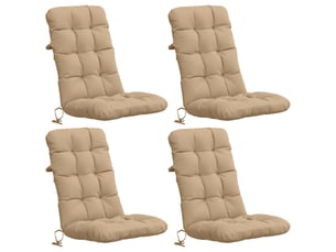 Lot de 4 coussins de chaise à dossier haut vianen cf59341