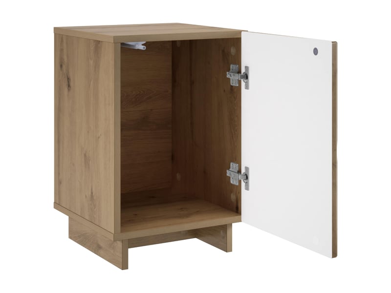 Table de chevet - cabinet de chevet - table de nuit chêne artisanal 33,5 x 34,5 x 50 cm  - Conforama B