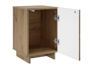 Table de chevet - cabinet de chevet - table de nuit chêne artisanal 33,5 x 34,5 x 50 cm